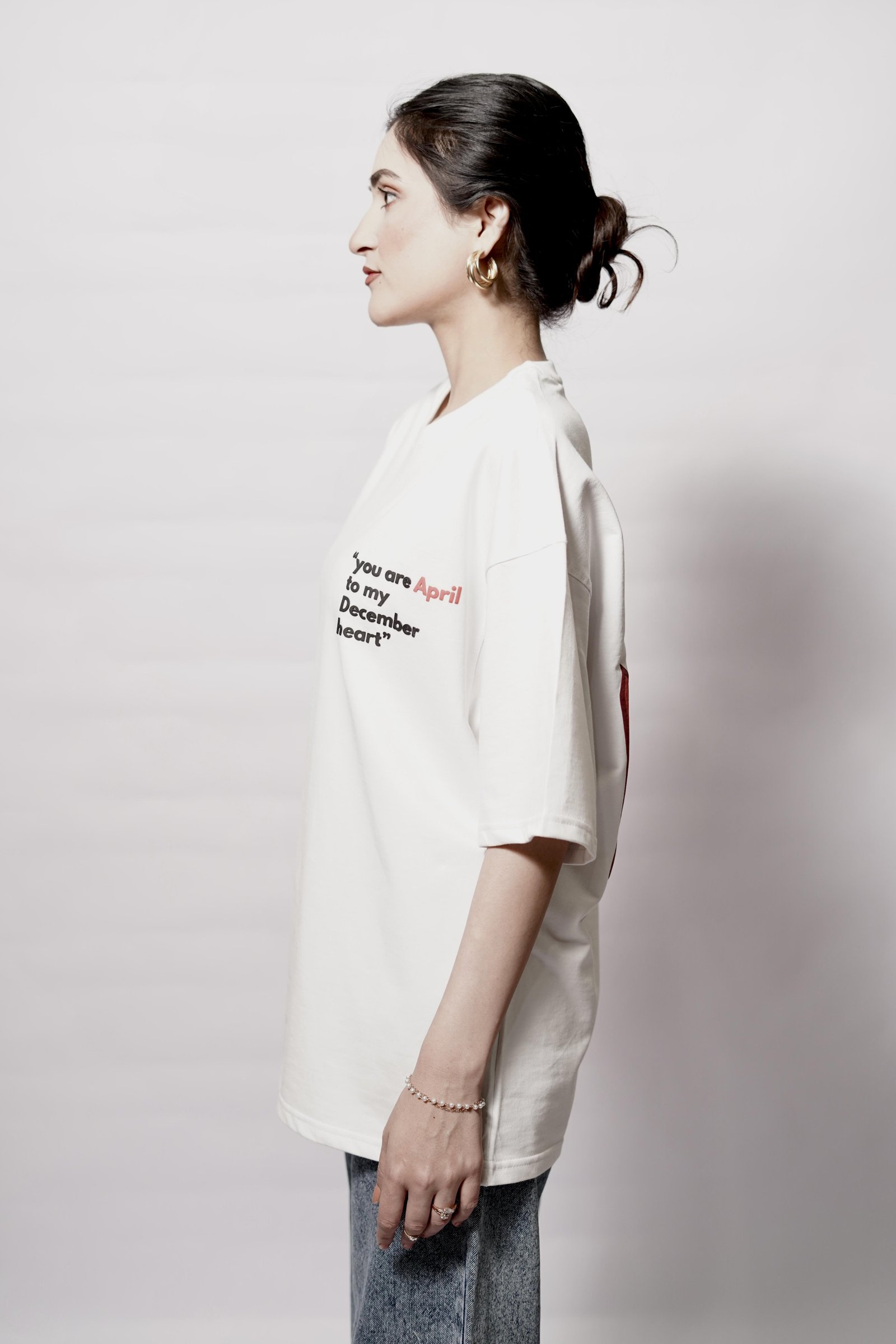 APRL Puff print drop shoulder T-shirt