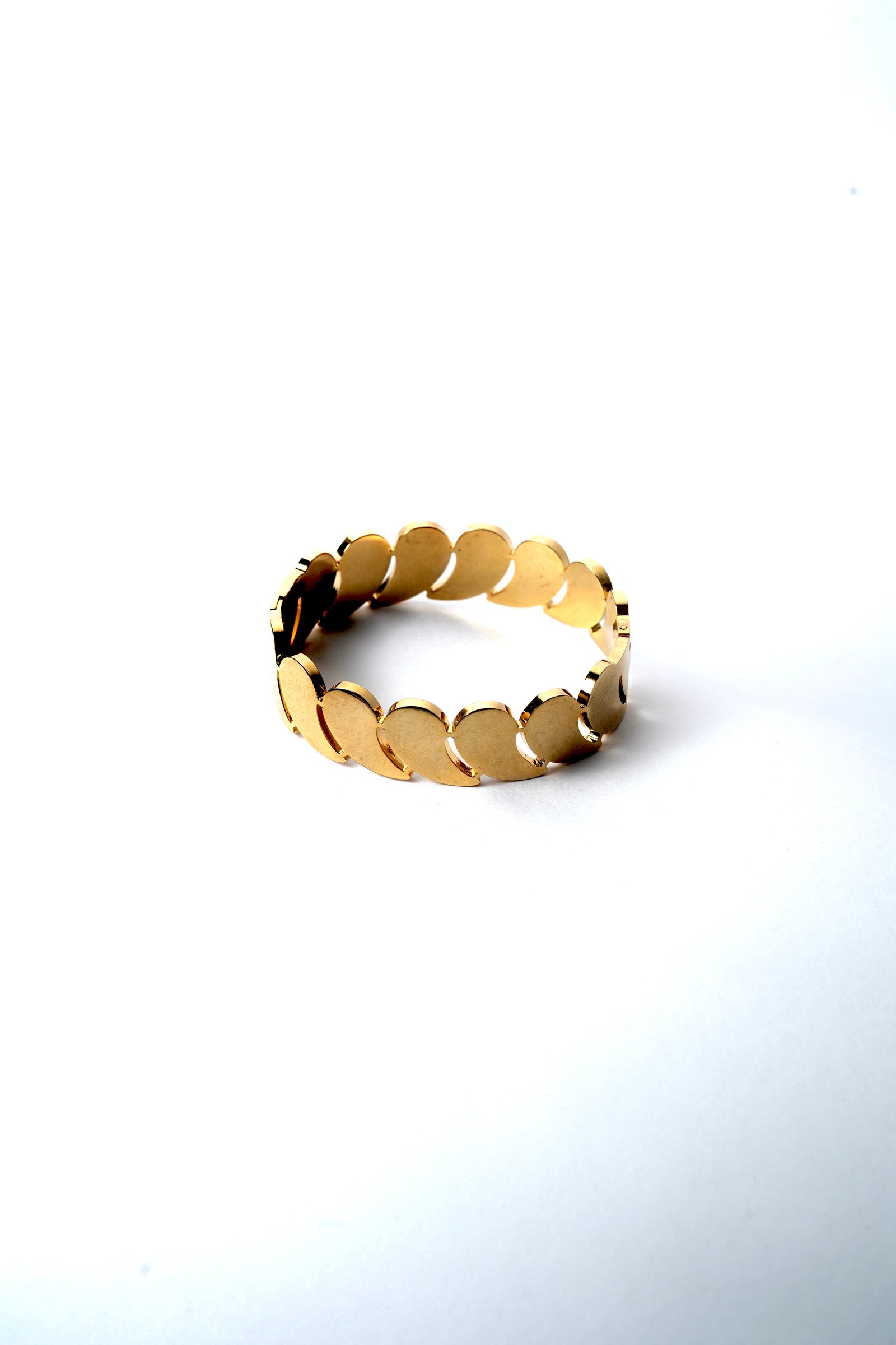 Linked Discs Statement Bangle